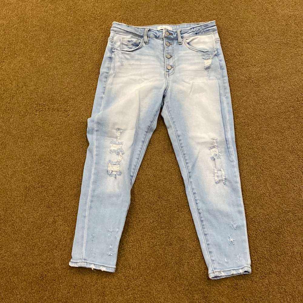 KanCan Light Blue Distressed Skinny Jeans